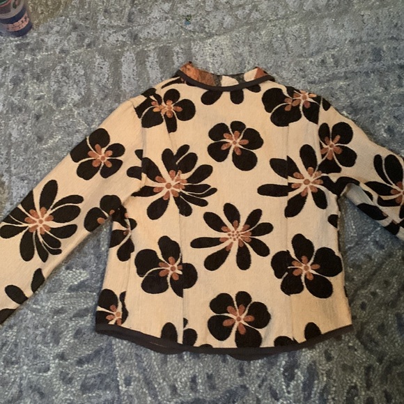 Vintage Jackets & Coats Vintage Groovy Carpet Jacket With Black And